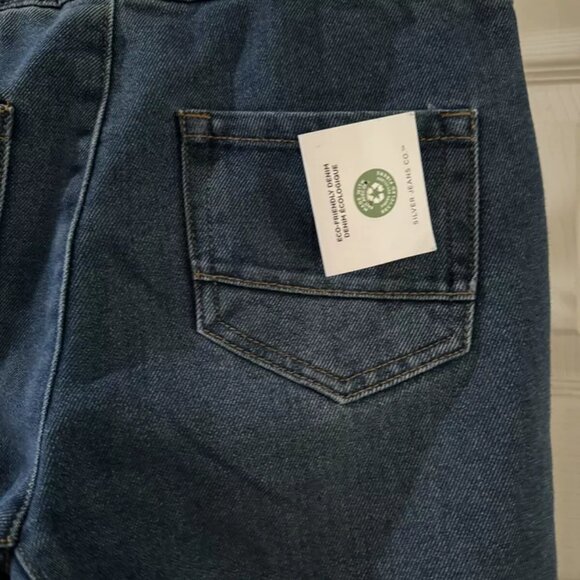 Silver Jeans Co. Youth Sz 12 Flannel Lined Nathan Skinny Fit Drawstring Waist - Picture 3 of 9